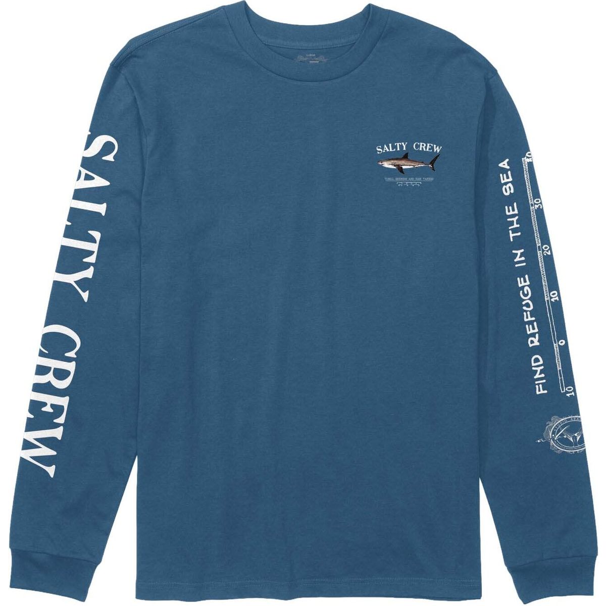 Salty Crew Bruce Long Sleeve Tee cast blue (CSTB) XXL 20135070-CSTB-XXL
