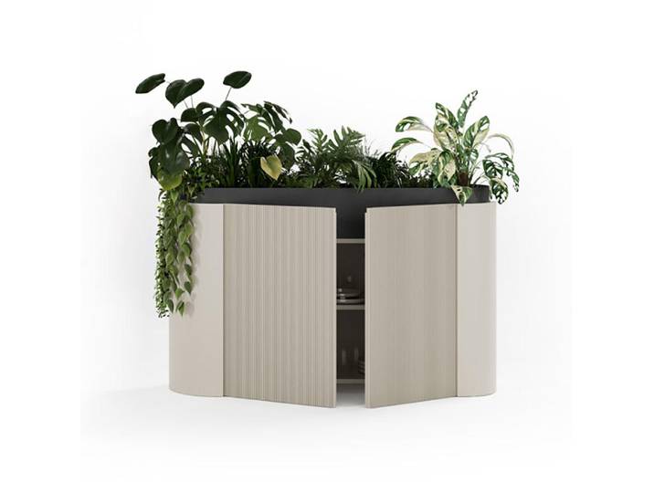 PUNT MOBLES buffet meuble DUNE PLANTER (Warm Stone - MDF)