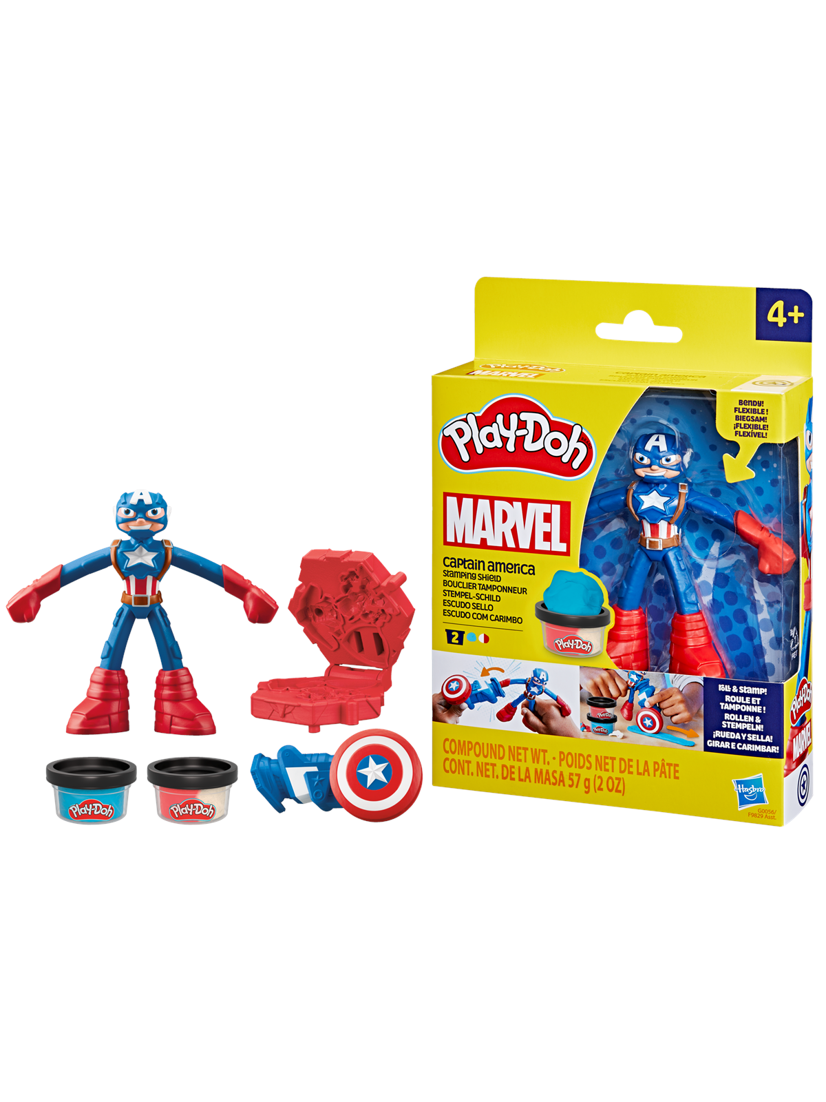 Play-Doh Marvel Captain America Stempel-Schild