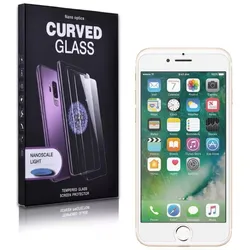 2x 9H Hartglas für iPhone 8 FULL UV Liquid Displayschutzfolie Panzerfolie KLAR Panzerglas