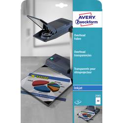 Avery-Zweckform Overhead-Inkjet 2503 Overhead-Projektor-Folie DIN A4 Tintenstrahldrucker Transparent 10 St.
