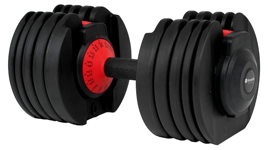 Verstellbare Hantel, 24 kg - Halterung für Krafttraining - Kompaktes Fitnessgerät