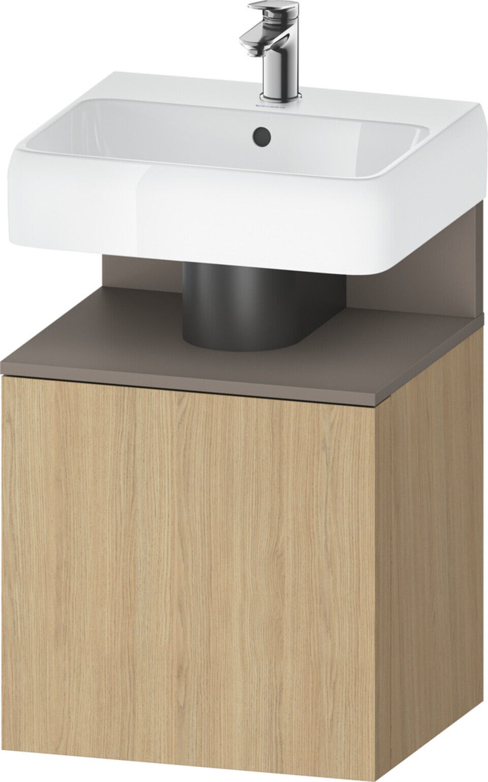 Duravit Waschtischunterschrank Qatego 49x42x64,5cm, 1 T, T li, bas. m/Eich Nat (QA4077L43300000)