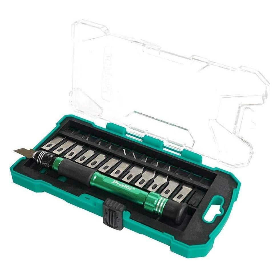 Prokits Proskit 14-teiliges Messerset mit Aluminiumgriffen (Cutter) (44855572)