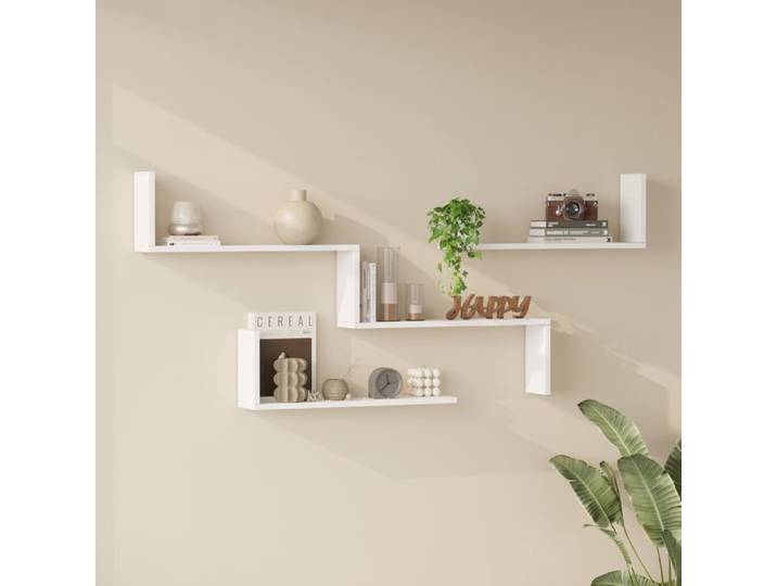 Lot de 3 étagères murales Vepinshul blanc