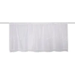 Schmidt Kurzgardine Maciro 45 x 120 cm Polyester Weiß