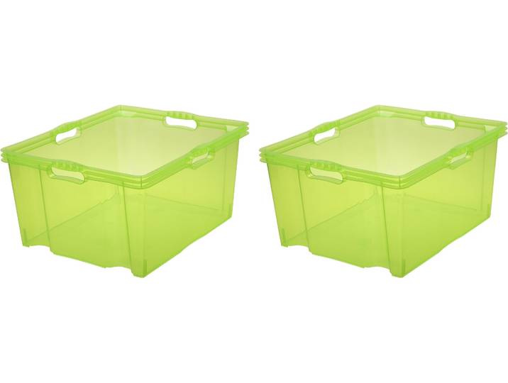Organizer KEEEPER franz , grün, B:43cm H:26cm T:52cm, Kunststoff, Aufbewahrungsboxen, Organizer, Aufbewahrungsboxen xxl, hochwertiger Kunststoff, 44 L