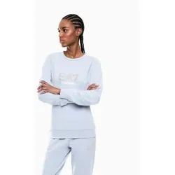 EA7 für Damen. 8NTM45_TJ9RZ Evolution Sweatshirt blau (XL), Lässig, Sportlich, Polyester