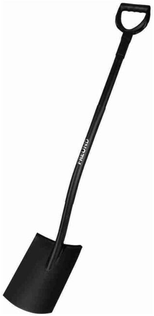 FREUND Pelle de jardinier forme plate manche acier Ergoline noir (1180653)