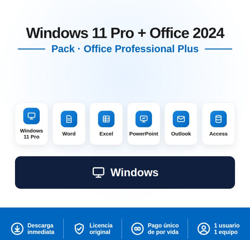 Microsoft Windows 11 PRO + Office 2024 PRO PLUS