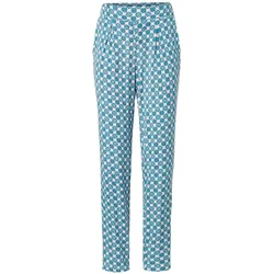 Tchibo - Jerseyhose mit Alloverprint - Damen - Gr. M - weiß/print