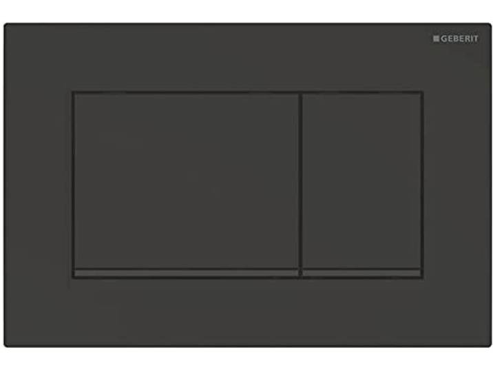 Geberit 115.883.16.1 Sigma30 Plaque de commande de rinçage 2 pièces Noir mat 115883161