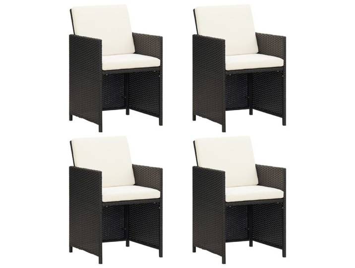 SALE 2026  Chaise de jardin Noir - Chaises de jardin lot de 4 Résine tressée Noir PRO398384259
