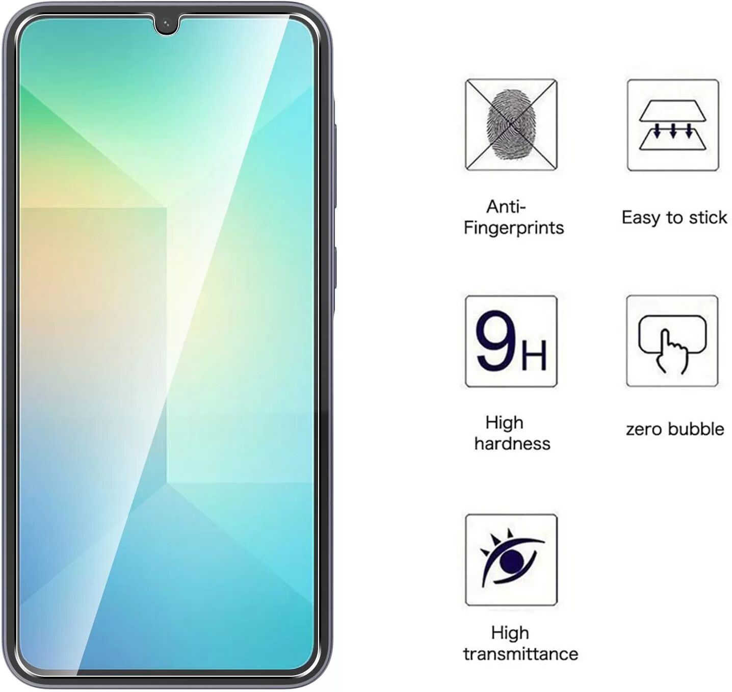 INF Kristallklarer Displayschutz für Samsung A70 (3er-Pack)