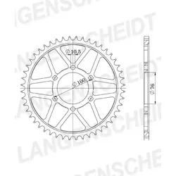 Supersprox Stahl-Kettenrad 532 52Z (Schwarz)