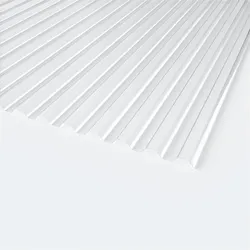 PLEXIGLAS® Resist Wellplatte 1,8mm Trapez 76/18 Farblos - Acryl 1045 x 5000