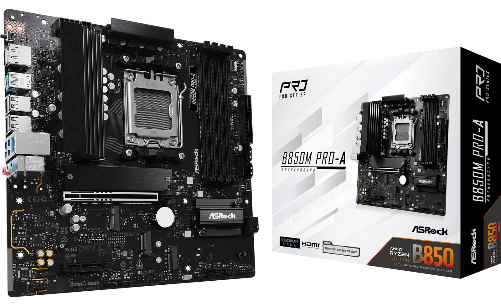 Asrock B850M Pro-A AMD B850 Socket AM5 micro ATX moederbord
