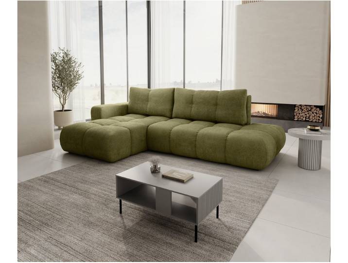 yourhouse24 Ecksofa SOHO, mit Schlaffunktion & Bettkasten, weicher Chenille-Stoff