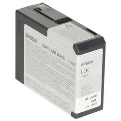 Epson Original T5809 Druckerpatrone schwarz hell hell 80ml (C13T580900)
