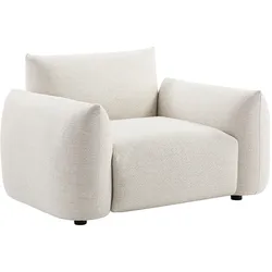 riess-ambiente Outdoor Gartensessel SEAHAWK creme Aluminium Olefin 1-Sitzer Sofa wetterfest