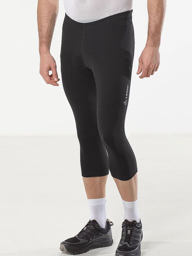 LÖFFLER Herren Radhose Basic 3/4 Bund schwarz   48 M