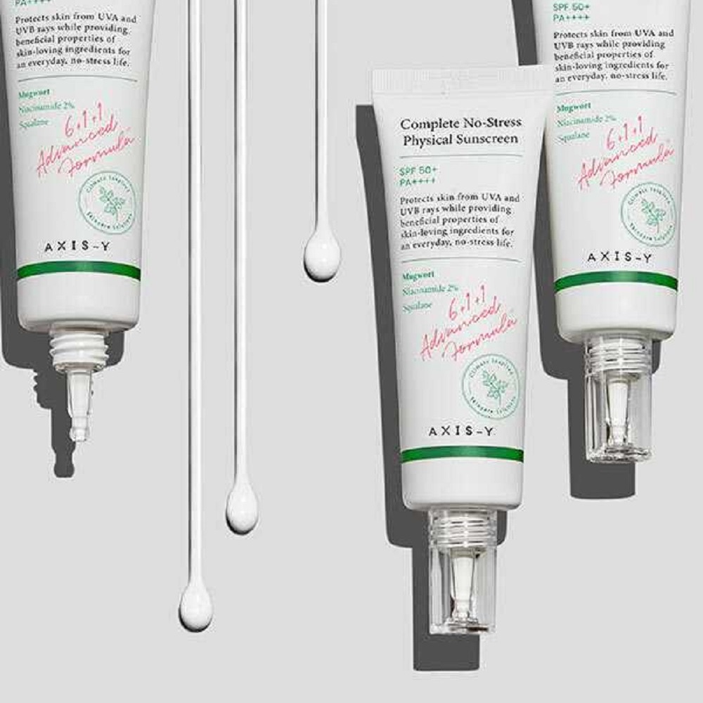 Axis Complete No-Stress Physical Sunscreen - Suitable for All Skin Types 50mL SPF50+