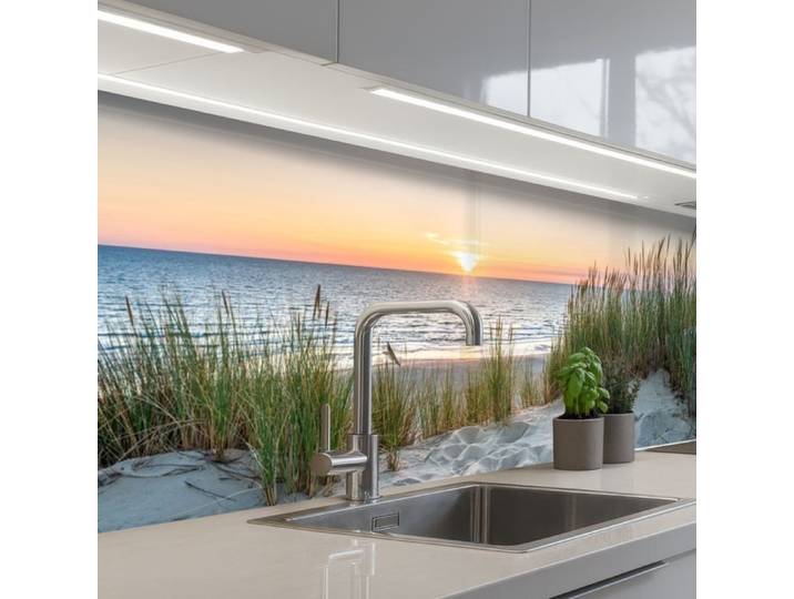 KitchenYeah crédence de cuisine Motif Soleil Nature Plage 250x60cm