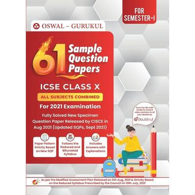 61 Sample Question Papers, Taschenbuch von Oswal,Gurukul, Oswal Printers & Publishers Pvt Ltd, 978-93-91184-32-2