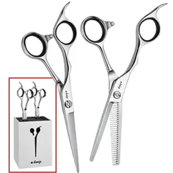 e-kwip Education Scheren-Set LEFT (2-tlg + Scherenblock)