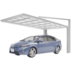 Ximax Aluminium Carport Miro Next Typ 60 515 x 233 cm 75 kg/qm Edelstahl-Look