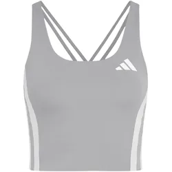 adidas Adizero Archive Running Cropped Laufshirt Damen KH2316 - grey three/grey one M