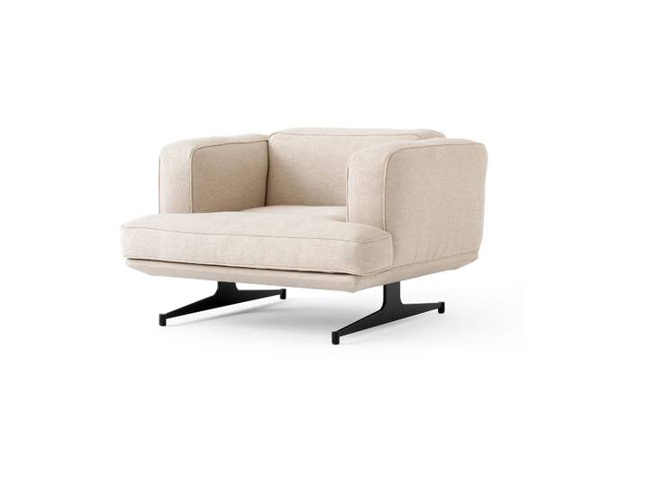 &Tradition Fauteuil Inland AV21 Argile 0011-noir chaud