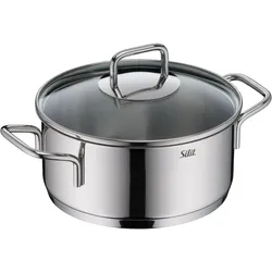 Silit EXTRA COOK Bratentopf 20cm, Pfanne + Kochtopf, Silber