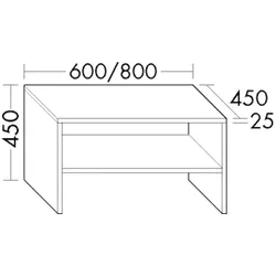 Burgbad Bank System 30 Preisgruppe 2 Echo 460x600x450 Eiche Dekor Cashmere, BANK060F6321 BANK060F6321