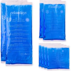 Relaxdays, Muskelsalbe + Kühlpad, Kühlpads (8x, 1750 g)