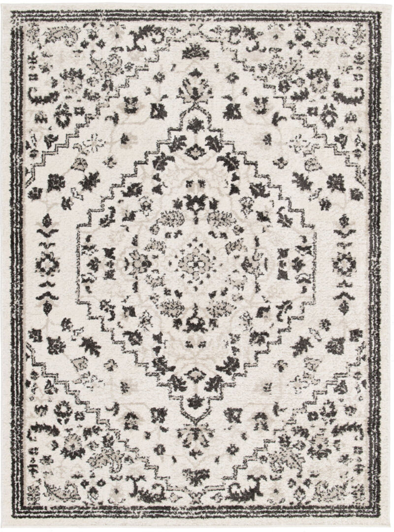Corrigan Studio Vintage Look Area Rug Cream;Black Rectangle 160 x 230 cm