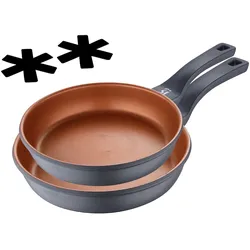 San Ignacio - Set mit 2 Bratpfannen Ø24Ø28cm mit Schutz Bronze