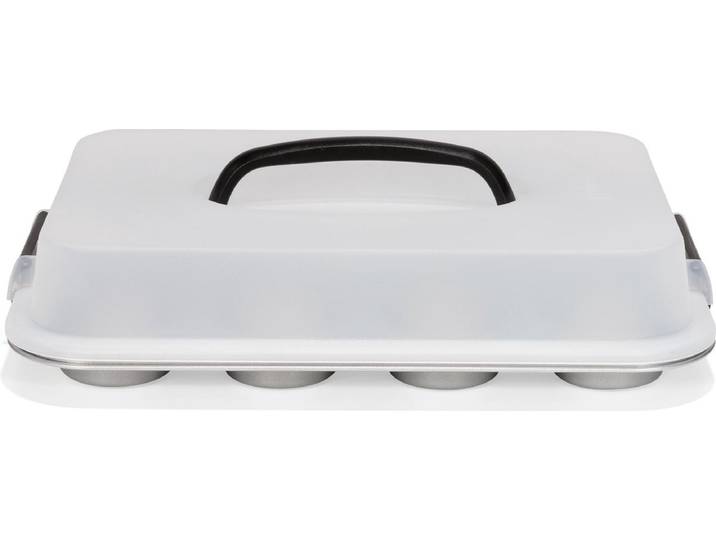 Patisse Muffinvorm Silver Top Met Draagdeksel 12 Vaks