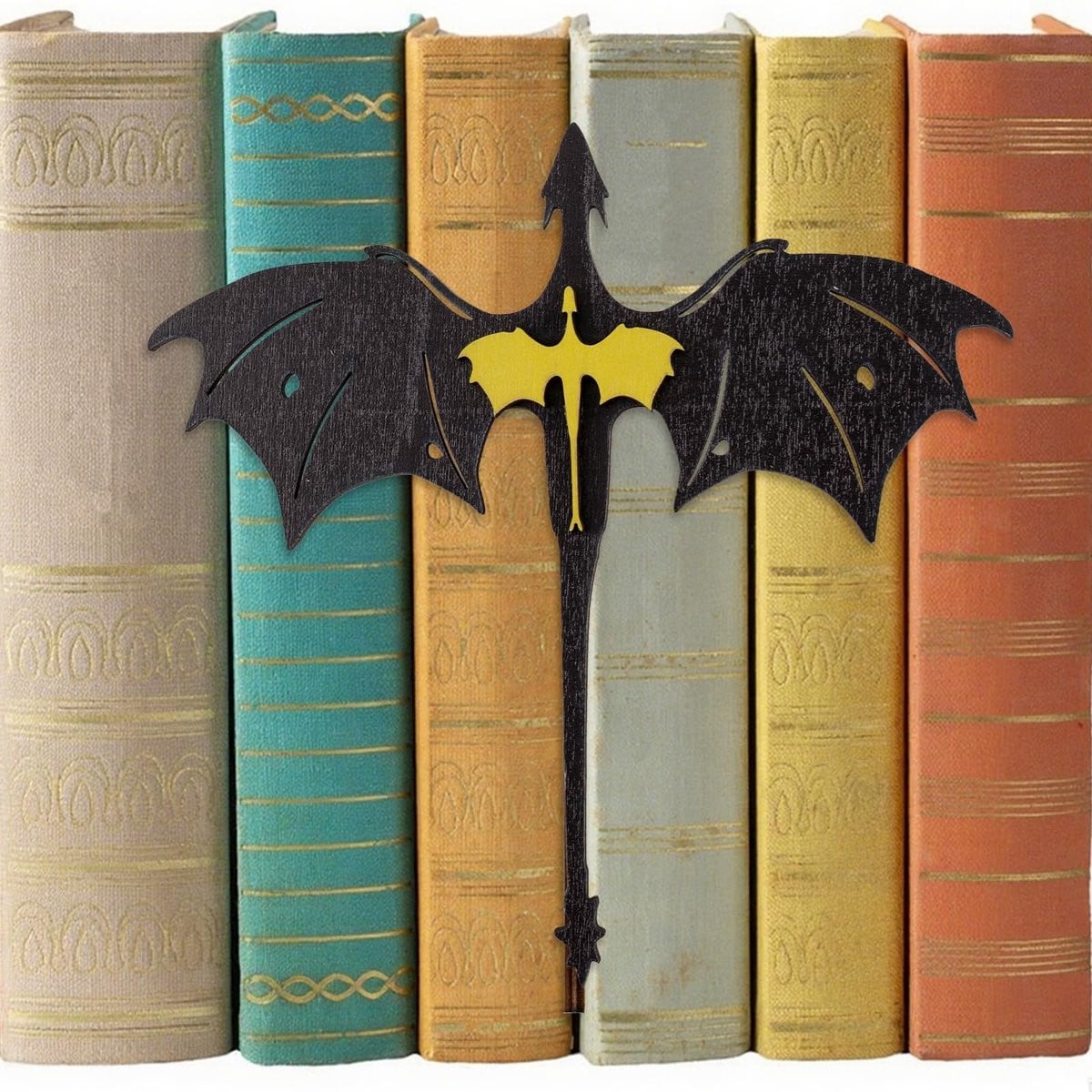 Dailygoods Handgemaakte Houten Boekensteun - Draak Decoratie
