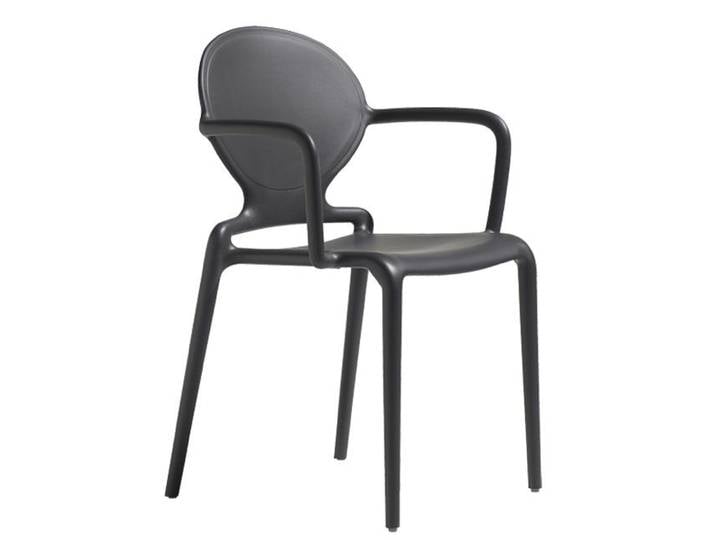 4 Chaises design GIO à accoudoirs - intérieur et extérieur