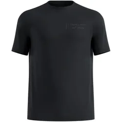 Odlo Herren Essential Print T-Shirt Crew Neck s/s schwarz