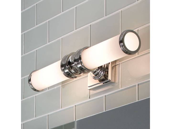 FEISS Wandlampe Payne, dimmbar, chrom / silber, für Badezimmer, Glas, Wandleuchte, Wandlampe Bad
