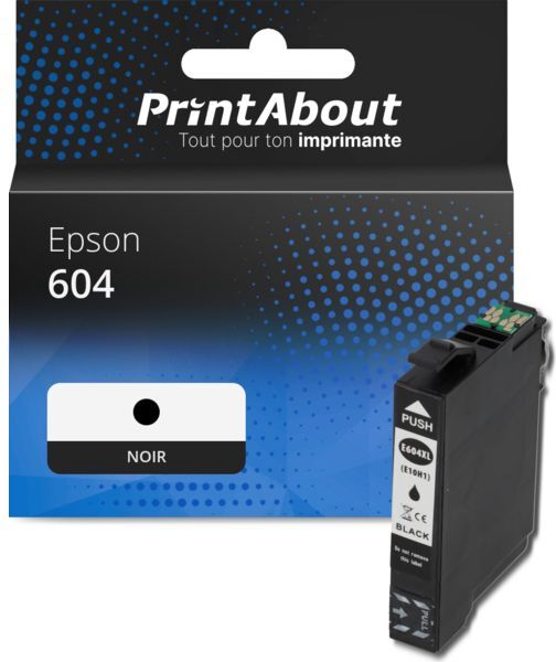 PrintAbout Cartouche compatible Epson 604 (C13T10G14010) - Noir Noir