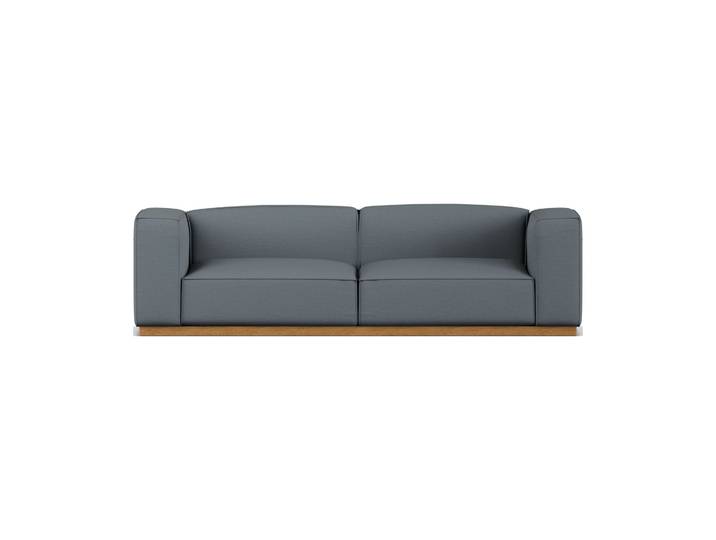 1898 Bergsdal Sofa Same Blue 6678-Eiche gebeizt, 3-sitzig