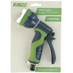 Kinzo, Gartenbrause, Spritzpistole 8 Funktionen Garten