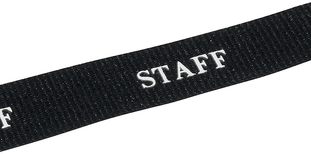 Textilband STAFF, mit Karabinerhaken, VE 20 Stk, schwarz DURABLE