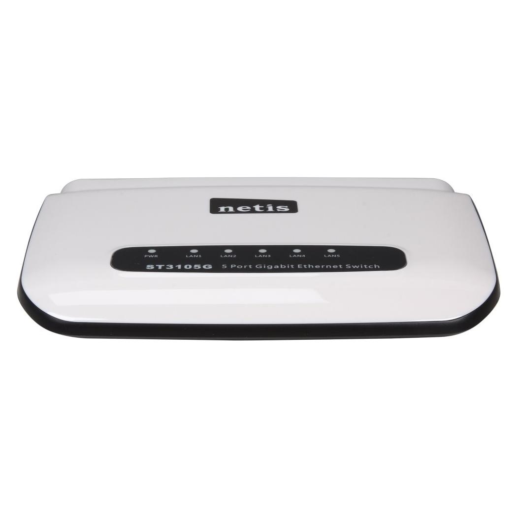 Netis Switch réseau ethernet Gigabit ST3105GC - 5 ports (Noir) (5 Ports) (ST3105GC)