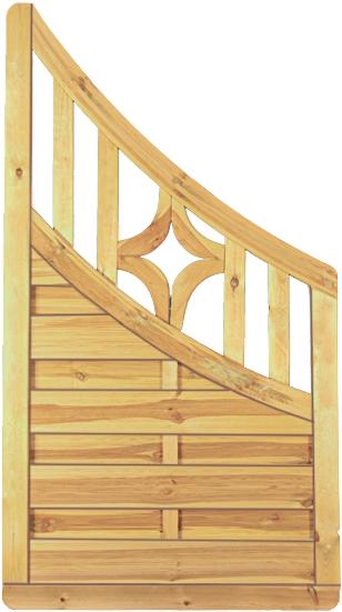 TETZNERJENT Antikzaun-Serie Doppelbogen 90 x 160/90 cm, Abschluß 08436370