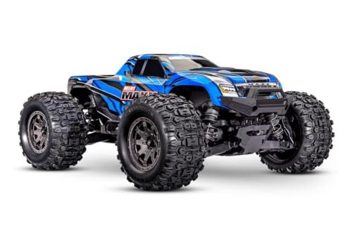 Traxxas Mini Maxx BL-2s Blauwe Brushless 1:10 RC Modellauto Elektro Monstertruck 4WD 2,4 GHz