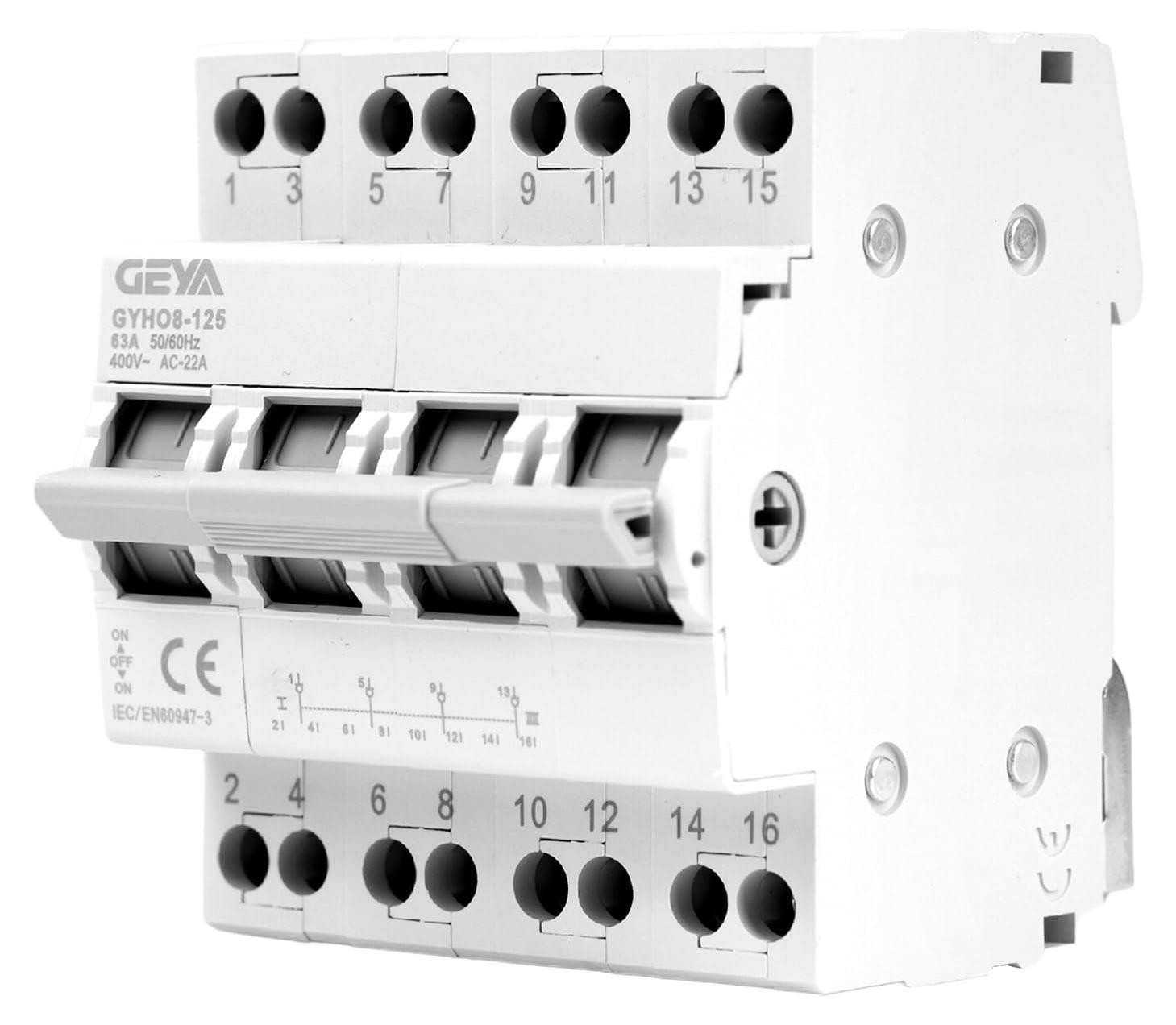 Selius Omschakelaar 4P 63A Lastscheider Dual Power Handmatige Omschakelaar